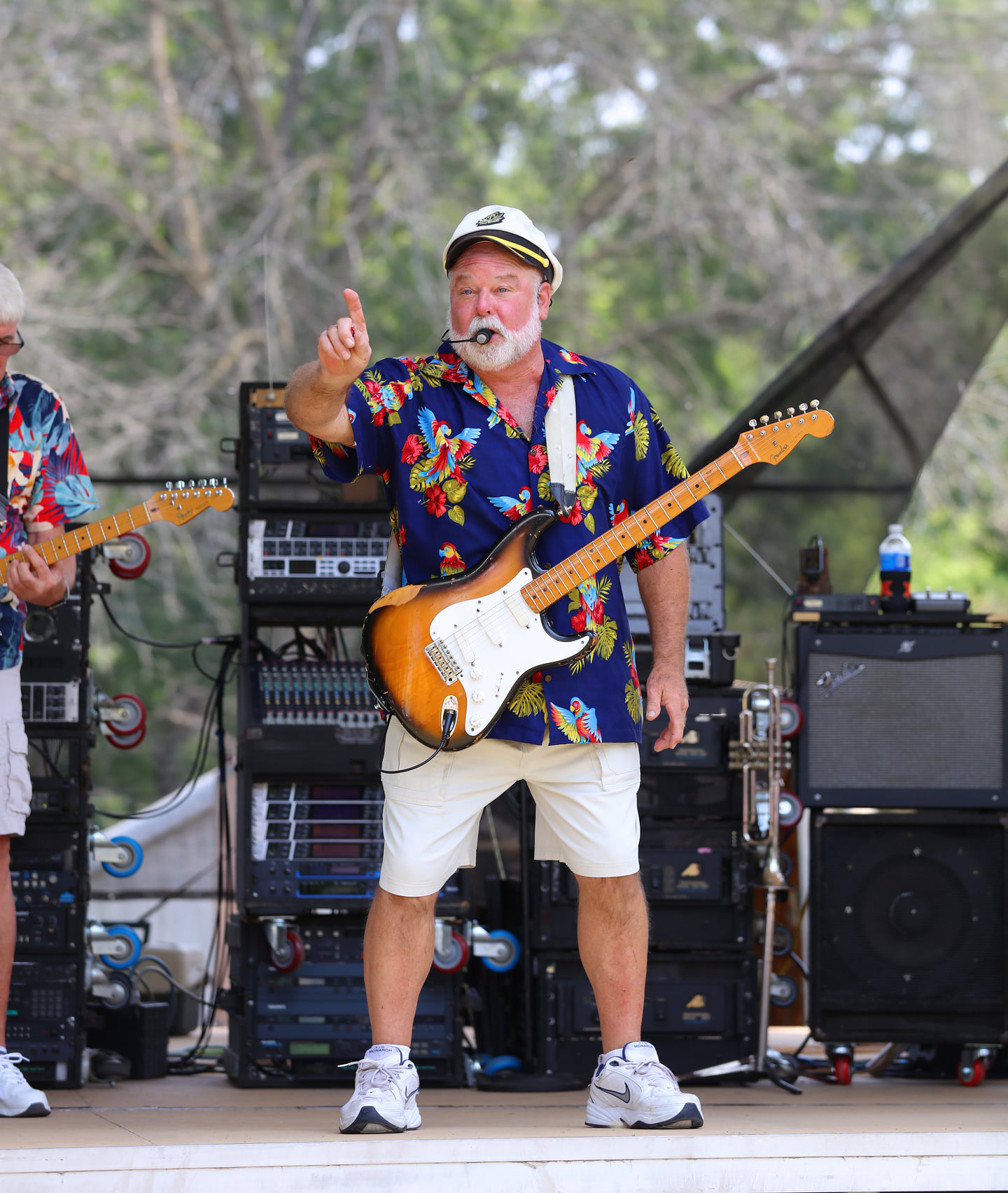Bobby Way performing with a guitar